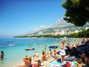 Makarska - Pláž Donja Luka - Chorvátsko