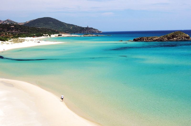 najkrajšie pláže na Sardínii, dovolenka Sardínia