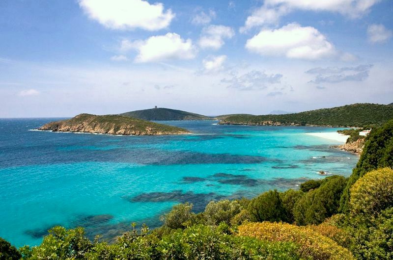 plaze sardinia, plaz tuerredda Tuerredda, najkrajšie pláže na Sardínii, dovolenka Sardínia