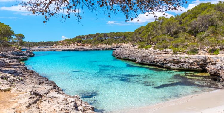 cala mondrago dovolenka mallorca najkrajšie pláže