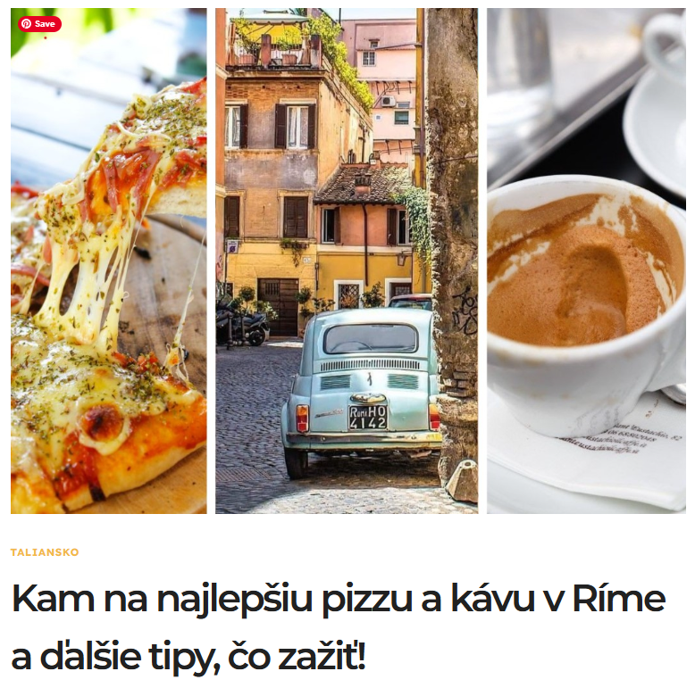 Rím tipy, Kam v Ríme na pizzu, Rím čo vidieť
