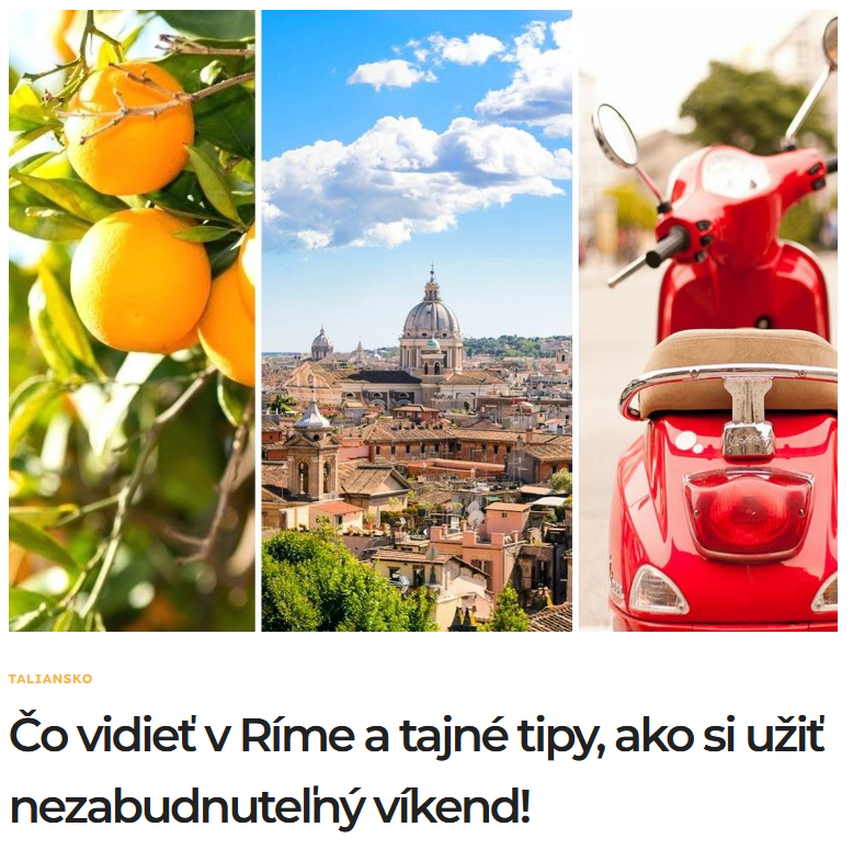 Rím tipy, 