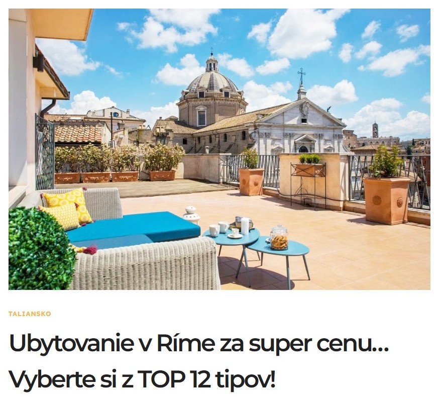 tipy čo vidieť v Ríme a tipy na ubytovanie v Ríme